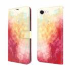 For iPhone SE 2022 / SE 2020 / 8 / 7 Watercolor Pattern Horizontal Flip Leather Case with Holder & Card Slot & Wallet(Spring Cherry) - 1