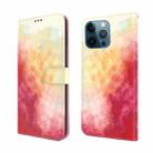 For iPhone 12 Pro Max Watercolor Pattern Horizontal Flip Leather Case with Holder & Card Slot & Wallet(Spring Cherry) - 1