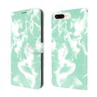 Cloud Fog Pattern Horizontal Flip Leather Case with Holder & Card Slot & Wallet For iPhone 8 Plus & 7 Plus(Mint Green) - 1