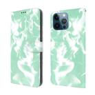 For iPhone 12 Pro Max Cloud Fog Pattern Horizontal Flip Leather Case with Holder & Card Slot & Wallet(Mint Green) - 1