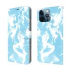 For iPhone 12 Pro Max Cloud Fog Pattern Horizontal Flip Leather Case with Holder & Card Slot & Wallet(Sky Blue) - 1