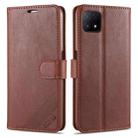 For OPPO A72 5G AZNS Sheepskin Texture Horizontal Flip Leather Case with Holder & Card Slots & Wallet(Brown) - 1