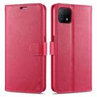 For OPPO A53 5G AZNS Sheepskin Texture Horizontal Flip Leather Case with Holder & Card Slots & Wallet(Red) - 1