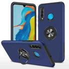 For Huawei P30 Lite PC + TPU Shockproof Magnetic Protective Case with Invisible Ring Holder(Blue) - 1