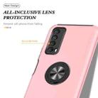 For Huawei Y7a PC + TPU Shockproof Magnetic Protective Case with Invisible Ring Holder(Rose Gold) - 4