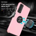 For Huawei Y7a PC + TPU Shockproof Magnetic Protective Case with Invisible Ring Holder(Rose Gold) - 7