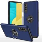 For LG Stylo 7 5G PC + TPU Shockproof Magnetic Protective Case with Invisible Ring Holder(Blue) - 1