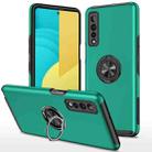 For LG Stylo 7 5G PC + TPU Shockproof Magnetic Protective Case with Invisible Ring Holder(Dark Green) - 1