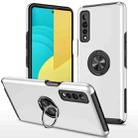 For LG Stylo 7 5G PC + TPU Shockproof Magnetic Protective Case with Invisible Ring Holder(Silver) - 1