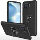 For OPPO A93 4G PC + TPU Shockproof Magnetic Protective Case with Invisible Ring Holder(Black) - 1