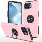 For OPPO A93 4G PC + TPU Shockproof Magnetic Protective Case with Invisible Ring Holder(Rose Gold) - 1