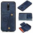 For Xiaomi Redmi 8 Shockproof Magnetic PU + TPU Protective Case with Card Slots(Blue) - 1