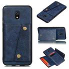For Xiaomi Redmi 8A Shockproof Magnetic PU + TPU Protective Case with Card Slots(Blue) - 1