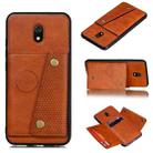For Xiaomi Redmi 8A Shockproof Magnetic PU + TPU Protective Case with Card Slots(Brown) - 1