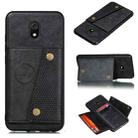 For Xiaomi Redmi 8A Shockproof Magnetic PU + TPU Protective Case with Card Slots(Black) - 1