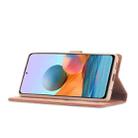 For Xiaomi Redmi Note 10S Forwenw F1 Series Matte Strong Magnetism Horizontal Flip Leather Case with Holder & Card Slots & Wallet & Photo Frame(Rose Gold) - 7