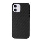 For iPhone 11 Carbon Fiber Skin PU + PC + TPU Shockprof Protective Case (Black) - 1