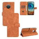 For Nokia X10 Solid Color Skin Feel Magnetic Buckle Horizontal Flip Calf Texture PU Leather Case with Holder & Card Slots & Wallet(Brown) - 1