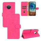 For Nokia X10 Solid Color Skin Feel Magnetic Buckle Horizontal Flip Calf Texture PU Leather Case with Holder & Card Slots & Wallet(Rose Red) - 1