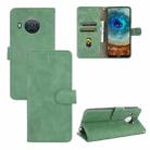 For Nokia X10 Solid Color Skin Feel Magnetic Buckle Horizontal Flip Calf Texture PU Leather Case with Holder & Card Slots & Wallet(Green) - 1