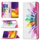For Samsung Galaxy A82 5G Colored Drawing Pattern Invisible Magnetic Horizontal Flip PU Leather Case with Holder & Card Slots & Wallet(Sun Flower) - 1
