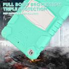 For iPad 10.2 2021 / 2020 / 2019 3-Layer Protection Screen Frame + PC + Silicone Shockproof Combination Case with Holder(Mint Green) - 5