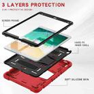 3-Layer Protection  Screen Frame + PC + Silicone Shockproof Combination Case with Holder For iPad Pro 10.5 (2019) / (2017)(Red+Black) - 4