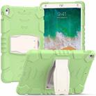 3-Layer Protection  Screen Frame + PC + Silicone Shockproof Combination Case with Holder For iPad Pro 10.5 (2019) / (2017)(Matcha Green) - 1