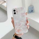 For iPhone 11 Agate Marble Pattern Protective Case (White) - 1