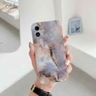 For iPhone 12 Agate Marble Pattern Protective Case(Blue) - 1