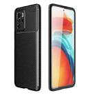 For Xiaomi Redmi Note 10 Pro 5G Carbon Fiber Texture Shockproof TPU Case(Black) - 1