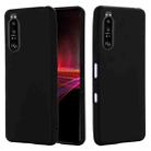 For Sony Xperia 1 III Pure Color Liquid Silicone Shockproof Full Coverage Case(Black) - 3