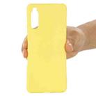 For Sony Xperia 1 III Pure Color Liquid Silicone Shockproof Full Coverage Case(Yellow) - 5