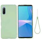 For Sony Xperia 10 III Pure Color Liquid Silicone Shockproof Full Coverage Case(Green) - 1