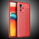 For Xiaomi Redmi Note 10 Pro 5G Litchi Texture TPU Shockproof Case(Red) - 1