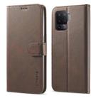 For OPPO F19 Pro/A94 4G/Reno 5F LC.IMEEKE Calf Texture Horizontal Flip Leather Case, with Holder & Card Slots & Wallet(Brown) - 1