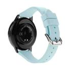 20mm T-shaped Buckle Silicone Watch Band(Lake Blue) - 1