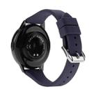 20mm T-shaped Buckle Silicone Watch Band(Midnight Blue) - 1