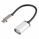 BYL-1802 USB-C 3.1 / Type-C Male to USB 2.0 Female OTG Adapter Cable(Silver) - 1