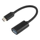 BYL-1803 USB-C 3.1 / Type-C Male to USB 3.0 Female OTG Adapter Cable(Black) - 1