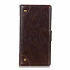 For ZET Blade A51 Copper Buckle Nappa Texture Horizontal Flip Leather Case with Holder & Card Slots & Wallet(Coffee) - 2