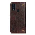 For ZET Blade A51 Copper Buckle Nappa Texture Horizontal Flip Leather Case with Holder & Card Slots & Wallet(Coffee) - 3