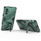For Xiaomi Redmi K40 Gaming Punk Armor 2 in 1 PC + TPU Shockproof Case with Invisible Holder(Green) - 4