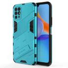 For Honor Play 5T Punk Armor 2 in 1 PC + TPU Shockproof Case with Invisible Holder(Blue) - 1