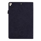 For iPad Pro 9.7 inch Calf Pattern Double Folding Design Embossed Leather Case with Holder & Card Slots & Pen Slot & Elastic Band(Black) - 3