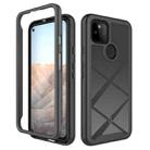 For Google Pixel 5A 5G Starry Sky Solid Color Series Shockproof PC + TPU Case(Black) - 1