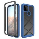 For Google Pixel 5A 5G Starry Sky Solid Color Series Shockproof PC + TPU Case(Royal Blue) - 1