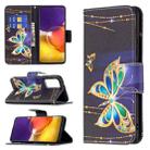 For Samsung Galaxy A82 5G Colored Drawing Horizontal Flip Leather Case with Holder & Card Slots & Wallet(Big Butterflies) - 1
