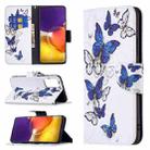For Samsung Galaxy A82 5G Colored Drawing Horizontal Flip Leather Case with Holder & Card Slots & Wallet(Butterflies) - 1