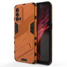 For OPPO K9 Punk Armor 2 in 1 PC + TPU Shockproof Case with Invisible Holder(Orange) - 1